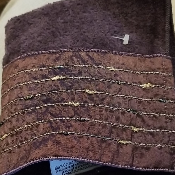 🔶 Set of 4 purple sari washcloths Indian flare! Boho - Picture 4 of 4